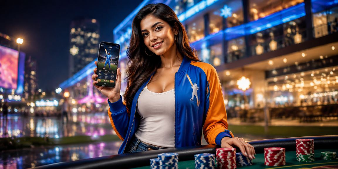 Neon lights cricket betting online in India