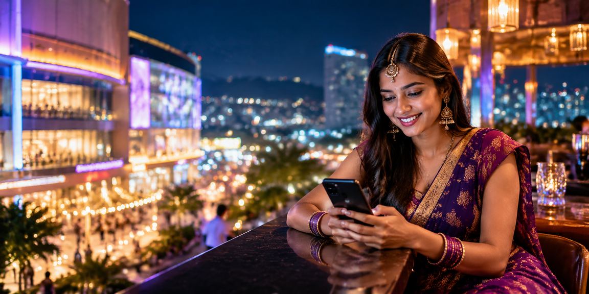 Night market in Pune city representing vibrant betting culture